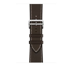 Apple Watch Hermès - 44mm Ébène Barenia Leather Single Tour Deployment Buckle